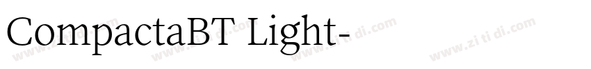CompactaBT Light字体转换